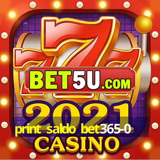 print saldo bet365